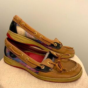 Sparkly Plaid Sperry Top-Sider Angelfish Boat Shoe
